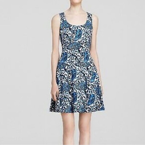 MICHAEL Michael Kors Dresses & Skirts - MICHAEL Michael Kors Blue Paisley A-Line Dress Size 12